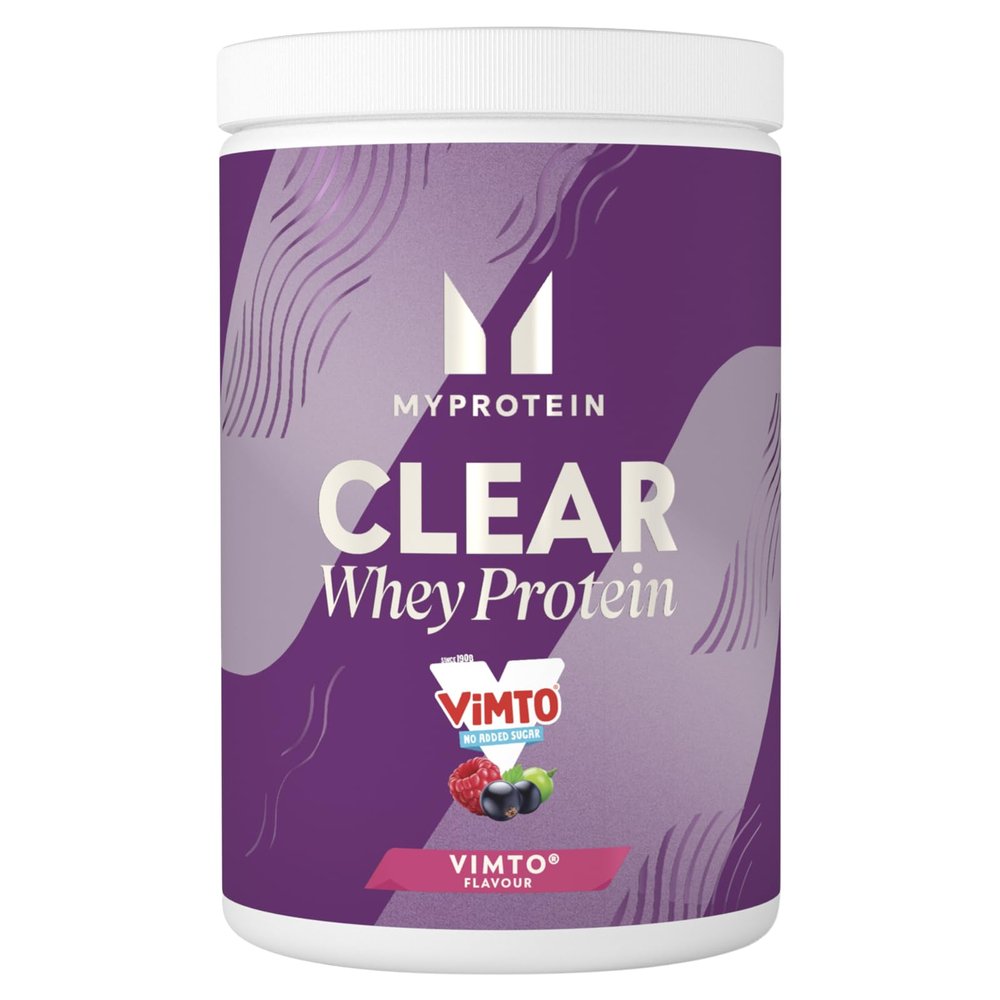 Myprotein Clear Whey Isolate Protein Powder | Vimto - 10 Servings | 20g Protein per Serving | Fruity Protein Juice Drink with Low Sugar | Refreshing Low-Calorie Protein Water Alternative