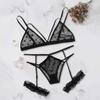 TYUIOP Sexy Lingerie for Women Naughty Crotchless Black Bra Sexy Outfits Lingerie Cute Lingerie Sexy Lingerie for Women Sets Crotchless Womens Nightwear Maid of Honour Gifts Sexy Nightie view 2