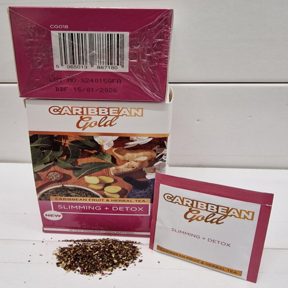 Caribbean Gold Fruit And Herbal Teas-18 Flavours (Slimming + Detox)