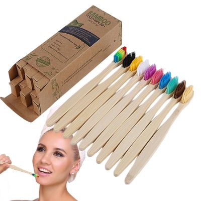 Bamboos Toothbrushes,Soft Charcoal Toothbrushes - Soft Charcoal Infused Bristles Tooth Brush Travel Kit with Soft Bristles for Men and Women