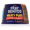Frayy Bentos Steak & Kidney Meaty Puds 400g - Enjoy Some Meaty Goodness In Just a Few Minutes With This Delicious Frayy Bentos Steak & Kidney Pie - Pack of 4 view 2
