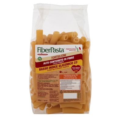 FiberPasta Tortiglioni Low Glycemic Index 23 400 g
