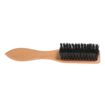 Beaupretty 2pcs Men Shaving Brush Comb Beard Brush Wooden Hair Mustache Beard Comb Bristle Styling Maker for Barber Use