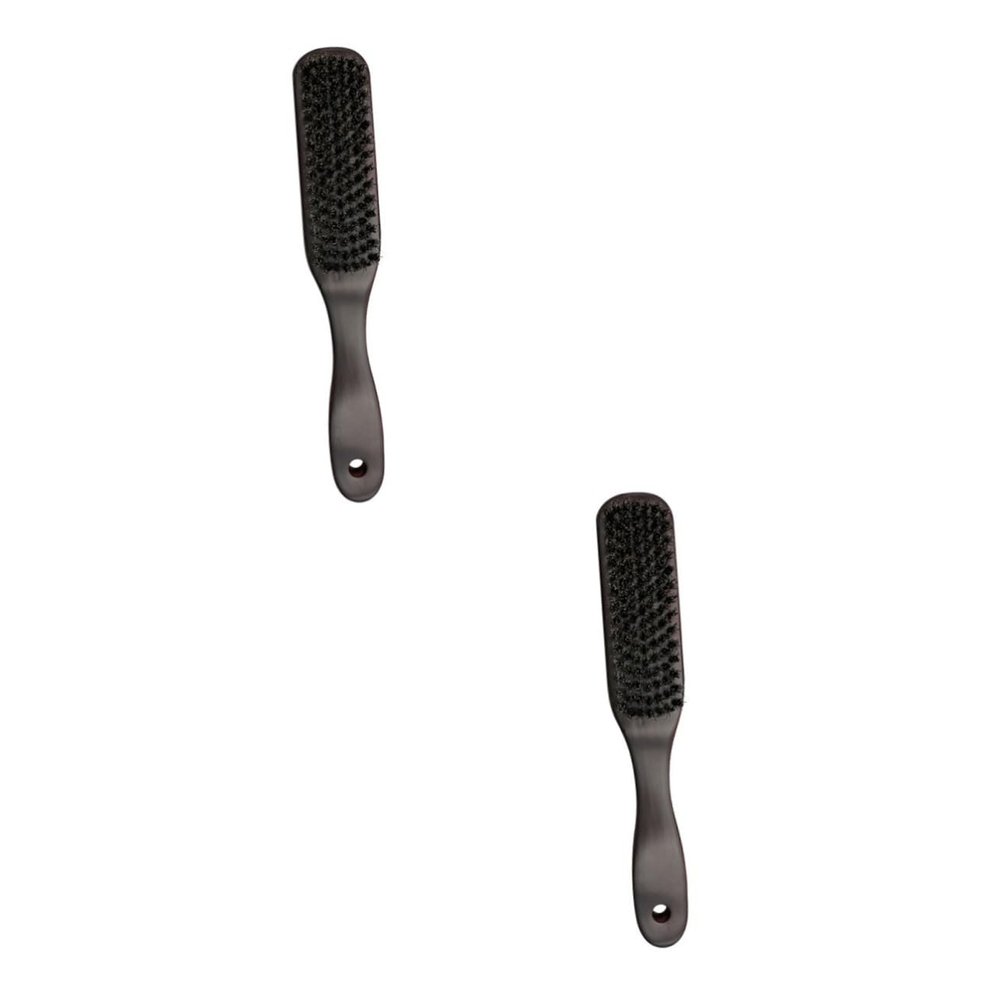 Beaupretty 2pcs Beard Cleaning Brush Hair Styling Brush for Men Beard Care Boar Bristles and Styling