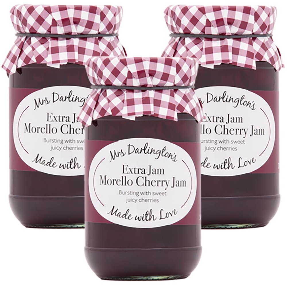 FreshCart Basics Mrs Darlington's Morello Cherry Jam - 340g - Pack of 3