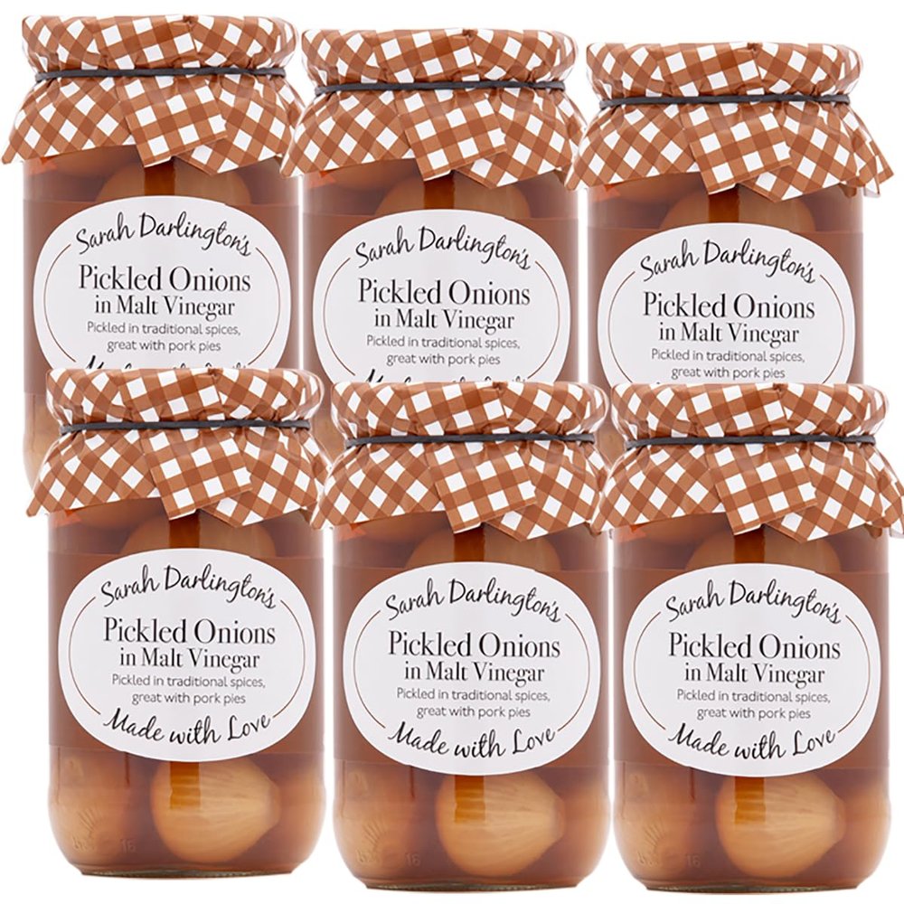 FreshCart Basics Mrs Darlington's Pickled Onions in Malt Vinegar - 450g (d 230g) - Pack of 6
