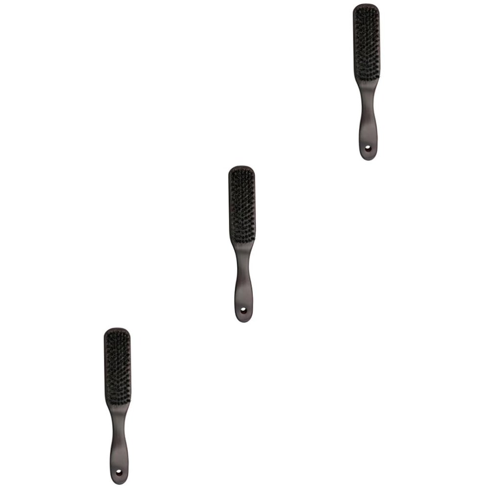 Beaupretty 3pcs Pig Bristle Beard Cleaning Brush Men Beard Brush Styling Bristles and Hair Styling