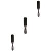 Beaupretty 3pcs Pig Bristle Beard Cleaning Brush Men Beard Brush Styling Bristles and Hair Styling view 1