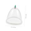 FRCOLOR Large Vacuum Cupping Device for Back and Abdomen, Single Negative Pressure Massage Cup, Body Cupping Therapy Tool for Home Use and Pain Relief view 2
