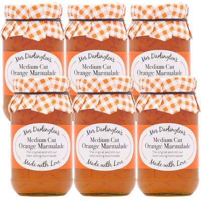 Mrs Darlington's Medium Cut Orange Marmalade - 340g - Pack of 6