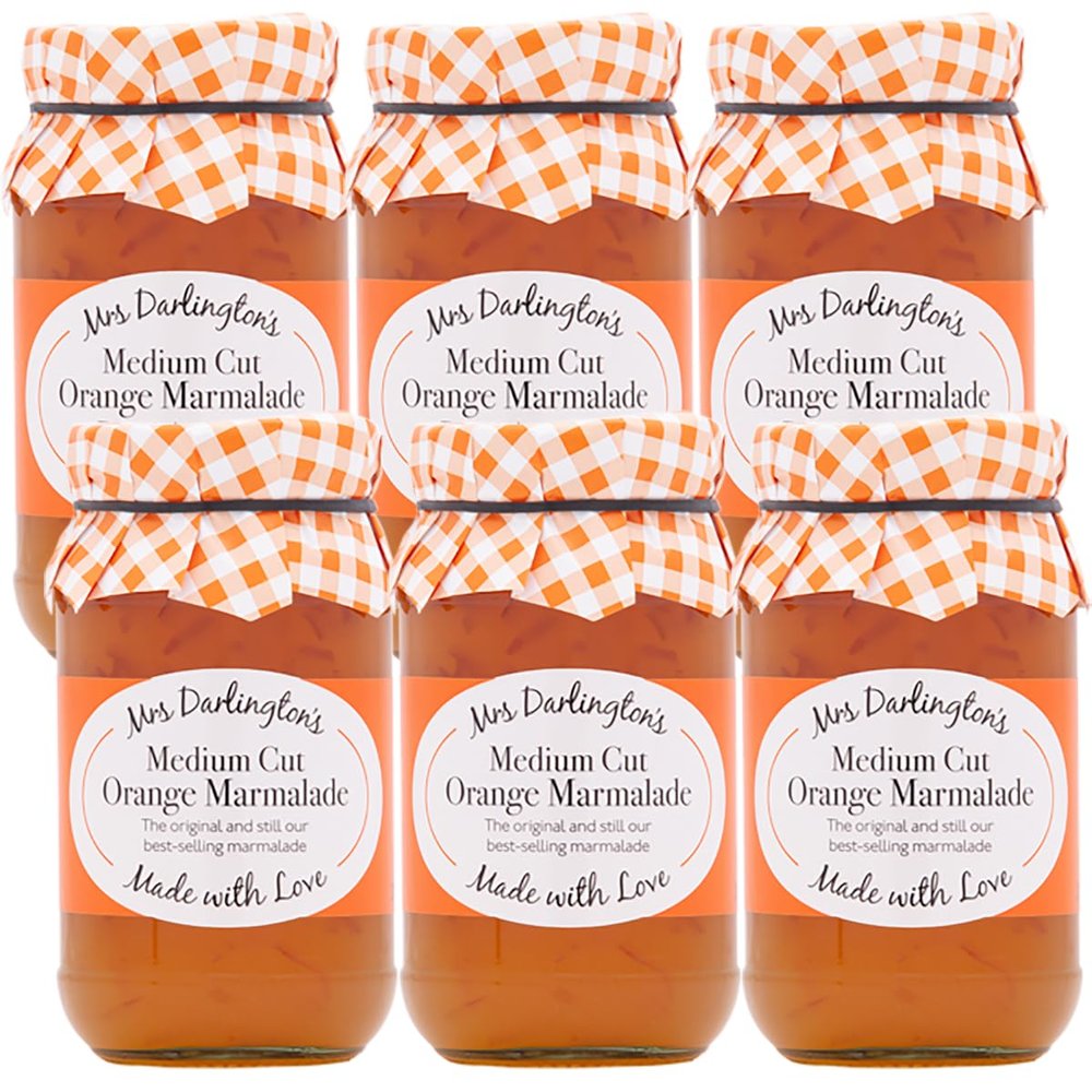 Mrs Darlington's Medium Cut Orange Marmalade - 340g - Pack of 6