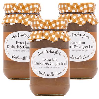 Generic Mrs Darlington's Rhubarb and Ginger Jam - 340g - Pack of 3
