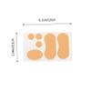 FRCOLOR 15pcs Wear Shoe Stickers Self Adhesive Heel Liners for High Heels Invisible Foot Sticker for Shoe Sole Protector view 2