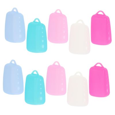 Beavorty 10pcs Silicone Toothbrush Covers Caps Travel Holder Brush Coverings for Toothbrush Heads for Travel Home Use