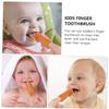 Beavorty Finger Toothbrush for Year Old Soft Tuft Boys and Girls Oral Care Brush Cartoon Teeth Cleaner Silicone Travel Storage Box view 4