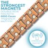 Willis Judd Mens Copper Magnetic Bracelet  Double Strength Magnetic Bracelets for Men  Adjustable Length with Sizing Tool -style 4 view 3