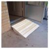 2" 3" 4" 5" 6" Rise Wooden Threshold Ramp For Home/Front Door/Yard/Doorways, Wheelchairs Walkers Car Motorcycle Entry Steps Transition Ramp (10.1X11.8X2.7Inch/25.8X30X7Cm) view 1