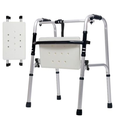 Walkers for Seniors Elderly Crutches Walker Rehabilitation Training Equipment Light Multi-Function Walker Adjustable Mobility Aid for Handicap,C Star of Light