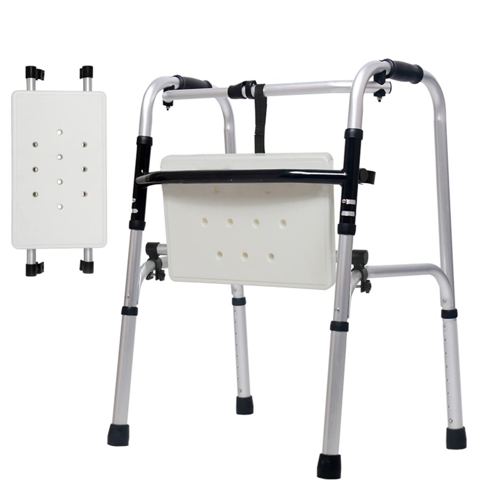 Walkers for Seniors Elderly Crutches Walker Rehabilitation Training Equipment Light Multi-Function Walker Adjustable Mobility Aid for Handicap,C Star of Light