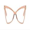 FUQINQINGOZ Anti Glare Reading Glasses Blue Light Blocking Oversized Computer Readers Lightweight Flat Light Mirror Eyewear (Color : Gradient-tea, Size : +250) view 2