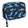 Fustylead Sharks Pill Organizer Case with Zipper 2 Times A Day for Vitamin and Supplement, 7 Day Travel Organizer Medicine Case view 1