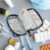 Fustylead Sharks Pill Organizer Case with Zipper 2 Times A Day for Vitamin and Supplement, 7 Day Travel Organizer Medicine Case view 2