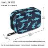 Fustylead Sharks Pill Organizer Case with Zipper 2 Times A Day for Vitamin and Supplement, 7 Day Travel Organizer Medicine Case view 3