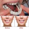 Dazzluxe False Teeth, 4 Pairs Clip in Veneers Teeth, Instant Perfect Smile Teeth Veneers Set with Tweezers, Temporary Cosmetic Fake Teeth, Comfort Fit Dentures for Cover Bad Teeth view 4