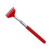 GOOHOCHY Telescoping Back Scratcher and Claw Massager, Extendable Stainless Steel Body Scratching Stick with 4-Section Telescopic Handle for Home Itch Relief and Relaxation, Red view 1