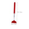 GOOHOCHY Telescoping Back Scratcher and Claw Massager, Extendable Stainless Steel Body Scratching Stick with 4-Section Telescopic Handle for Home Itch Relief and Relaxation, Red view 3