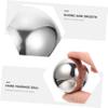 TOVINANNA 2pcs Stainless Steel Hand Exercise Balls Massage Therapy Rolling Balls for Hand Fitness Stress Relief and Strength Training view 2