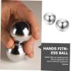TOVINANNA 2pcs Stainless Steel Hand Exercise Balls Massage Therapy Rolling Balls for Hand Fitness Stress Relief and Strength Training view 4