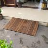 4" 7" 8" 10" 12" Rise Wooden Threshold Ramp For Home/Front Door/Yard/Doorways, Wheelchairs Walkers Car Motorcycle Entry Stair Steps Transition Ramp (23.6X39.4X12In/60X100X30Cm) view 4