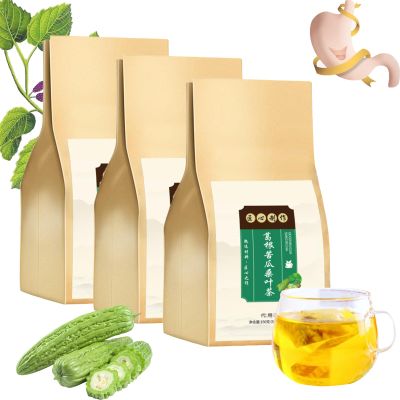100% Natural Bitter Melon and Mulberry Leaf Tea, Organic Wellness Bitter Melon and Mulberry Tea Bag, Colon Cleanser Detox Herbal Tea (3 Bag)
