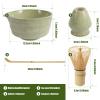 4Pcs Matcha Making Kit, Ceramic Bowl, Bamboo Whisk and Scoop, Matcha Sifter and Holder view 3