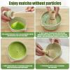 4Pcs Matcha Making Kit, Ceramic Bowl, Bamboo Whisk and Scoop, Matcha Sifter and Holder view 4