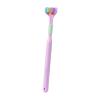 3 PCS Three Sided Toothbrush, 3 Sided Auti-sm Toothbrush, Sensory Toothbrush A-utism Kids, Triple Angle Toothbrush, 3 Sided A-utismi-ng Toothbrush Creative Travel Toothbrush for Teeth Care Gum Care view 1