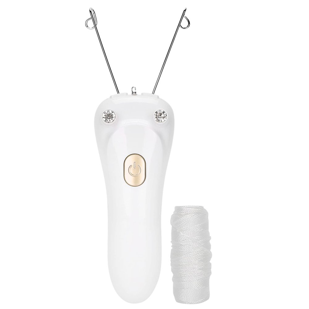 Electric Threading Epilator Hair Remover, USB Charging, Facial Hair Removal for Smooth Skin, Gold