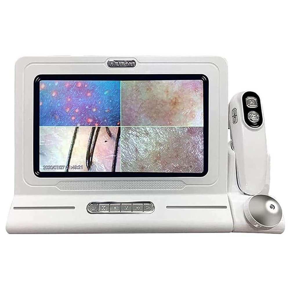 XINGLUOY Hair Tester, Hair Skin Scalp Detector HD LCD Screen Microscope Tester Skin Scalp Detector Digital Microscope Skin Analyzer For
