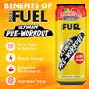 Applied Nutrition BodyFuel Pre Workout Energy Drink | Sugar Free, 200mg Caffeine, 1000mg Beta Alanine, 2000mg Citrulline, Vitamin B12 & B3 | (Pack of 12 Cans x 330ml) (Strawberry Lemonade) view 2