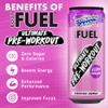 Applied Nutrition BodyFuel Pre Workout Energy Drink | Sugar Free, 200mg Caffeine, 1000mg Beta Alanine, 2000mg Citrulline, Vitamin B12 & B3 | (Pack of 12 Cans x 330ml) (Cosmic Candy) view 2