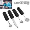 Weighted Silverware for Parkinsons Patients Arthritic Aid Hand Tremor Spoon Fork Knife Adaptive Utensil Set view 3