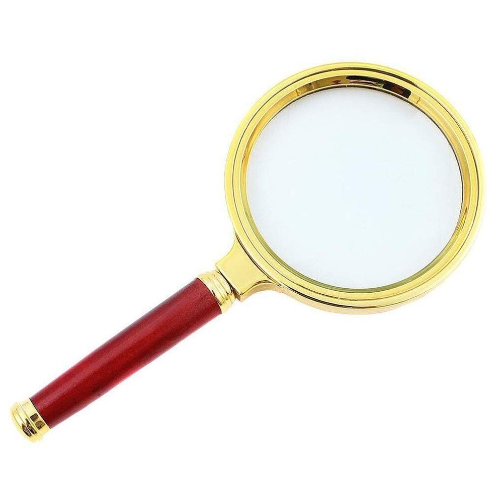 10x Optical Ultra Clear Redwood Handheld for Old Men Reading Book Hd Lenses Magnifinf Glass needed Selfless dedication