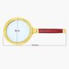 10x Optical Ultra Clear Redwood Handheld for Old Men Reading Book Hd Lenses Magnifinf Glass needed Selfless dedication view 4