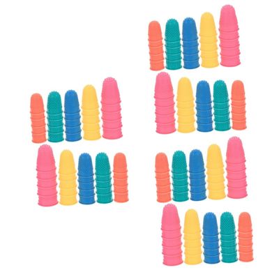 minkissy 150pcs Finger Protectors Rubber Fingers Tip Cover Nonslip for Kitchen Gardening Craft