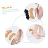 minkissy 3sets Silicone High Heel Inserts Adhesive Heel Cushions Butterfly Pattern Liners Comfortable Pad for Shoes 4pairs*3 view 2