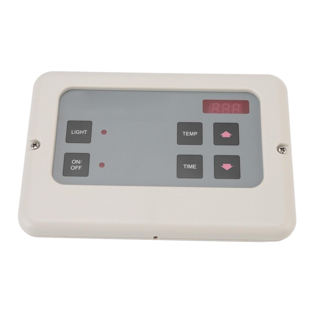 Controller, Sauna Temperature Steam Generator Controller for Household Sauna Room Wall Mount Wet (White)