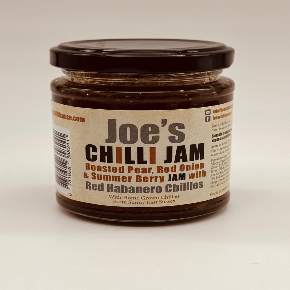 Joe's Chilli Sauce Co Chilli Jam: with Roasted Pear, Red Onion & Summer Berry