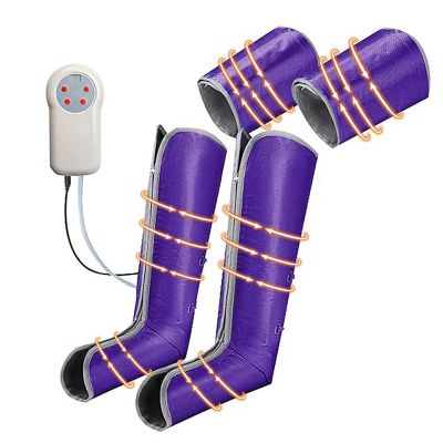 WYFDCL Leg Massager for Circulation and Relaxation, Calf Feet Thigh Massage, Foot and Leg Massager for Edema, leg air massager foot and calf with 2 Extensions Gifts for Men Women(Color:Purple)