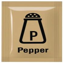 Chef Approved - Black Pepper Sachets - 1 x 2000